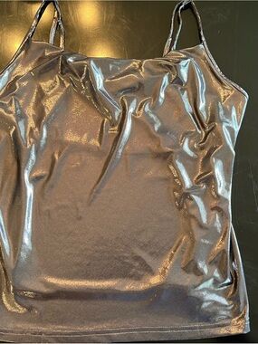 Shiny Metallic Camisole Tank Top